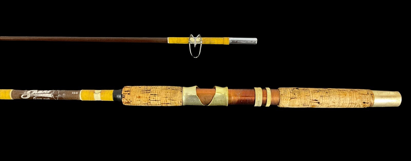 VTG Sabre S66 Custom Fishing Trolling Rod 6ft Fiberglass Nypoxy Glass Ca. Tackle