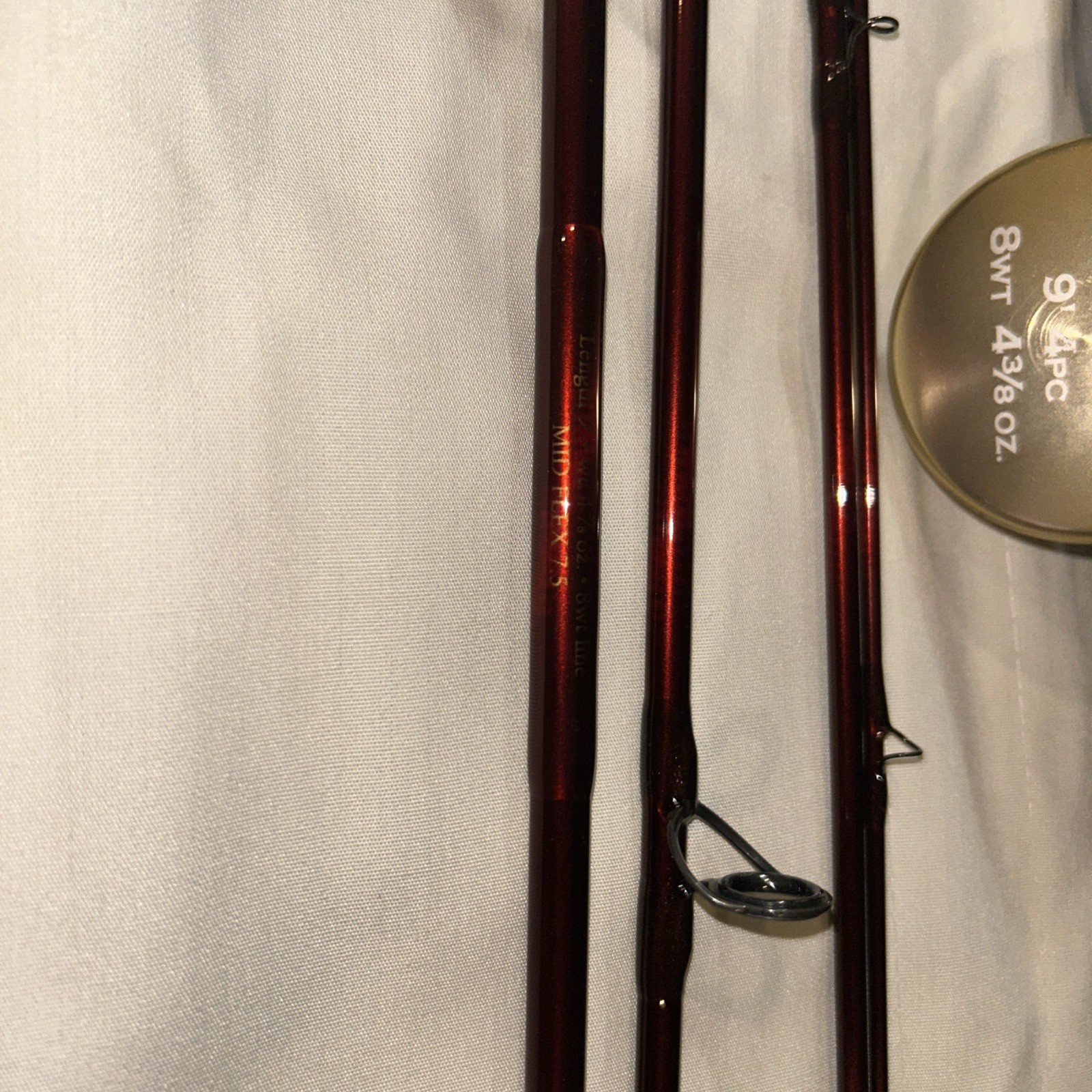 Orvis Zero Gravity Mid-Flex 7.5 9’ Wt 4.375 Oz. 8wt Line Fly Rod w/Tube & Sock