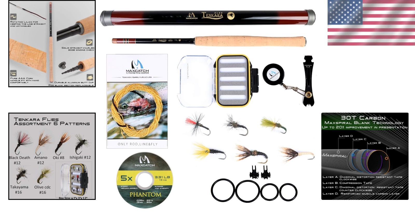 Maxcatch 12ft Fly Fishing Rod with Complete Accessories – Perfect Trout Setup