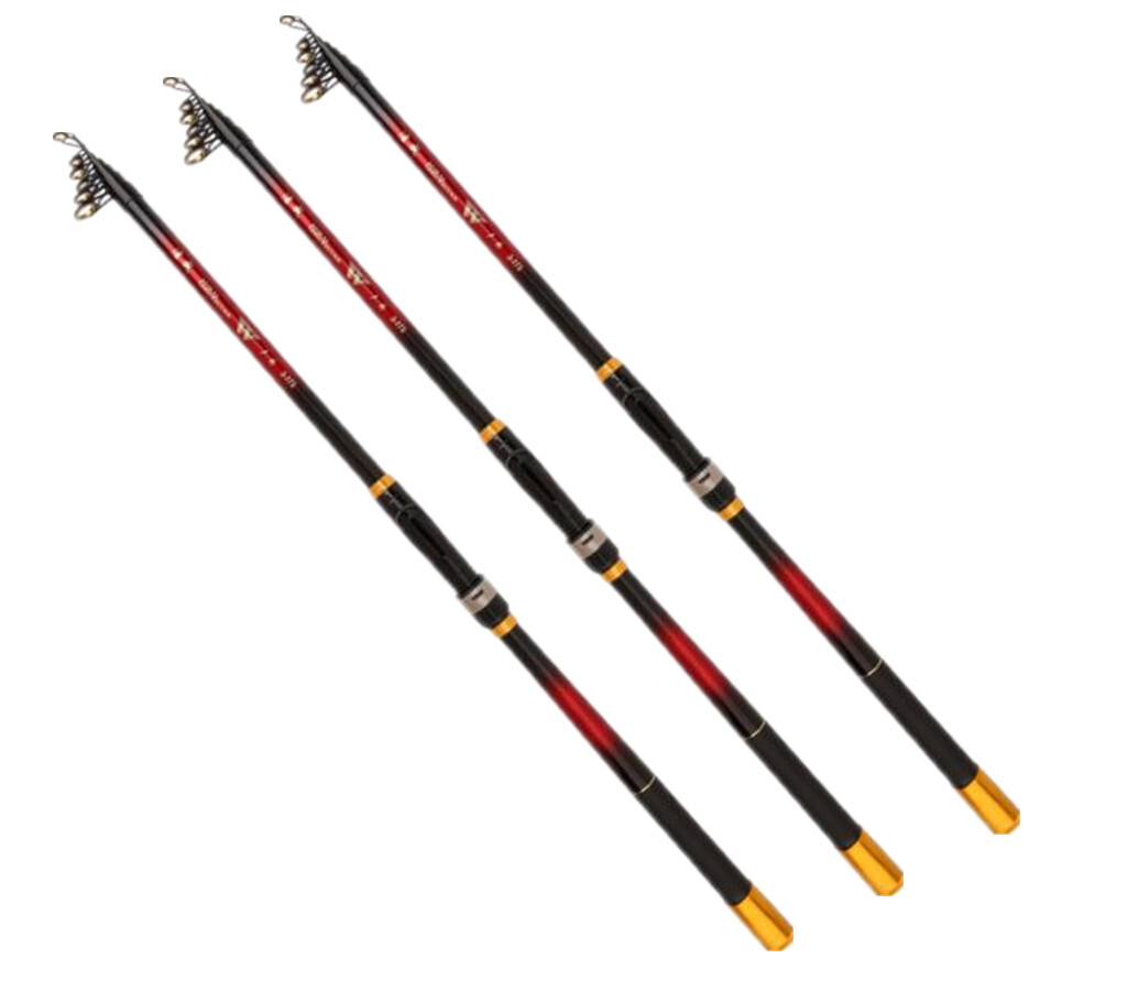 Portable Spinning Fishing Rod Travel Sea Pole Fishing Rods 2.1M-3.6M Saltwater
