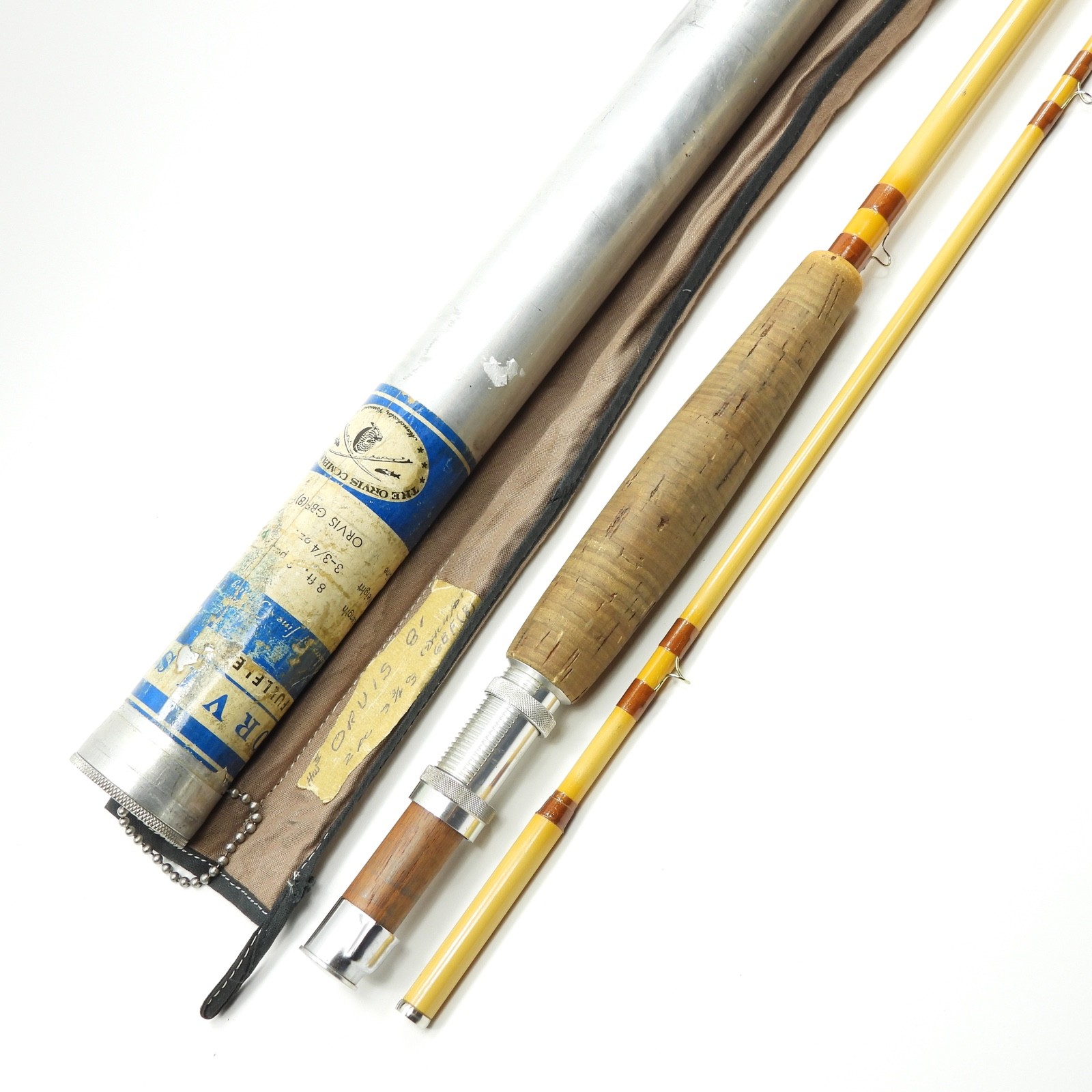 Orvis Fullflex Fiberglass Fly Fishing Rod. 8’. 8wt. W/ Tube & Sock.