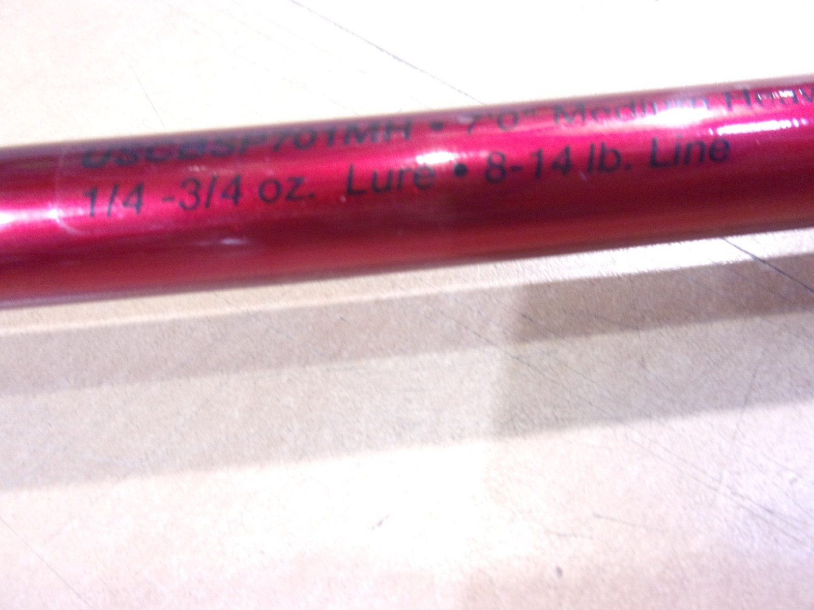 SHAKESPEARE UGLY STIK CARBON 7 foot Medium Heavy spinning rod