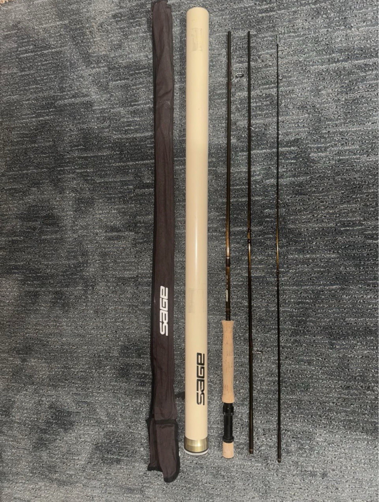Vintage Sage Graphite III 990-3 RPLX Fly Rod 9’ 9wt 3pc w/ Tube & Sock