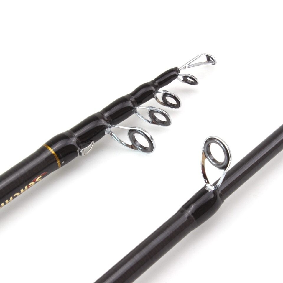 1.8m2.1m2.4mSpinning Fishing Rod M power Hard Telescopic Carbon Fiber new