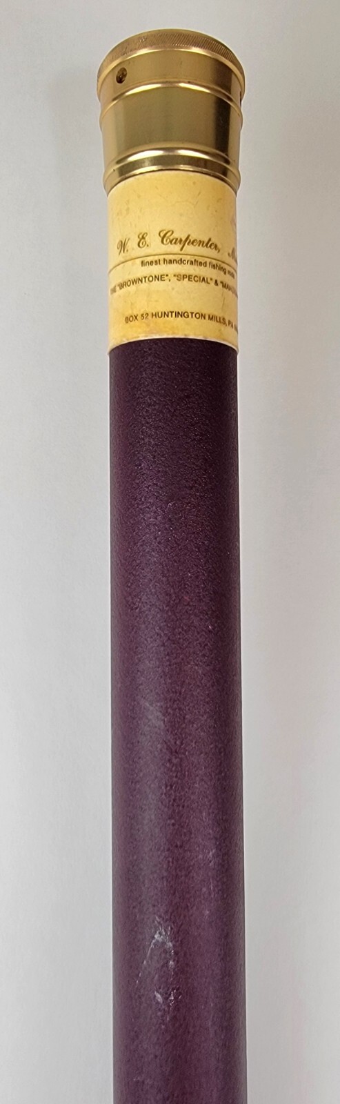 Walt E. Carpenter Handcrafted 3 Piece Fly Rod w/ Cloth Bag & Aluminum Case