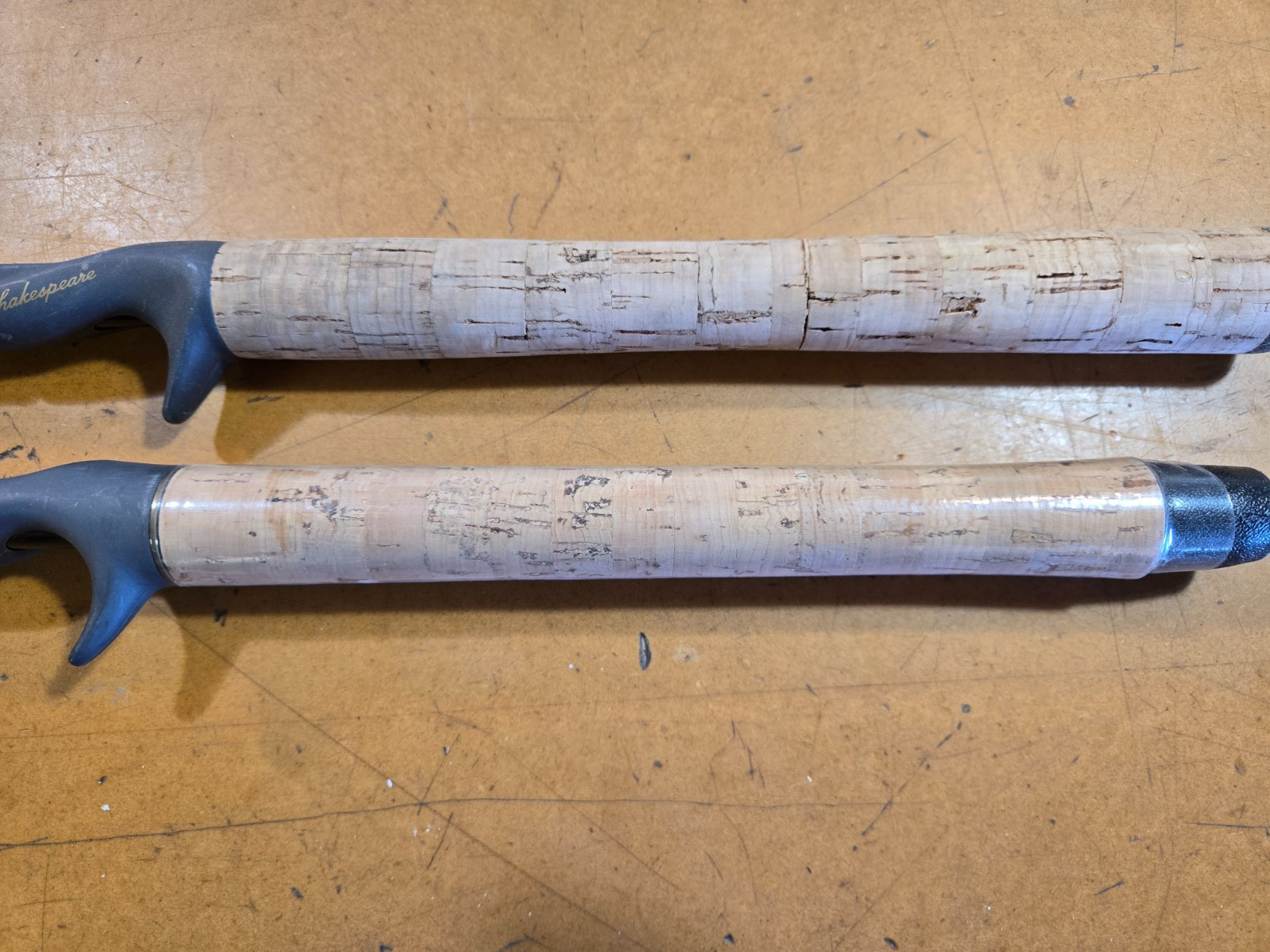 Two 6’6″ Graphite Casting Rods Shakespeare Ugly Stick & Eagle Claw Powerlight
