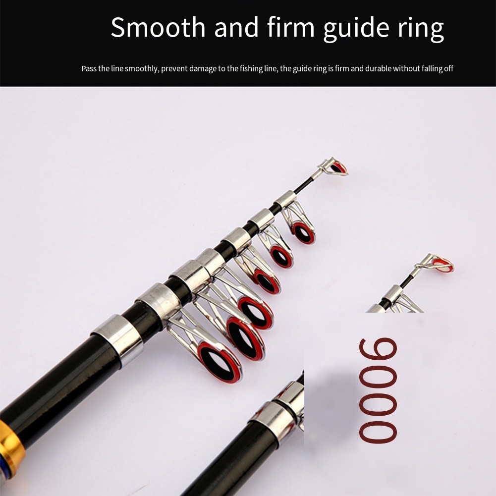 Travel Fishing Telescopic Fishing Rod Lightweight Travel Rod Efficient Catching