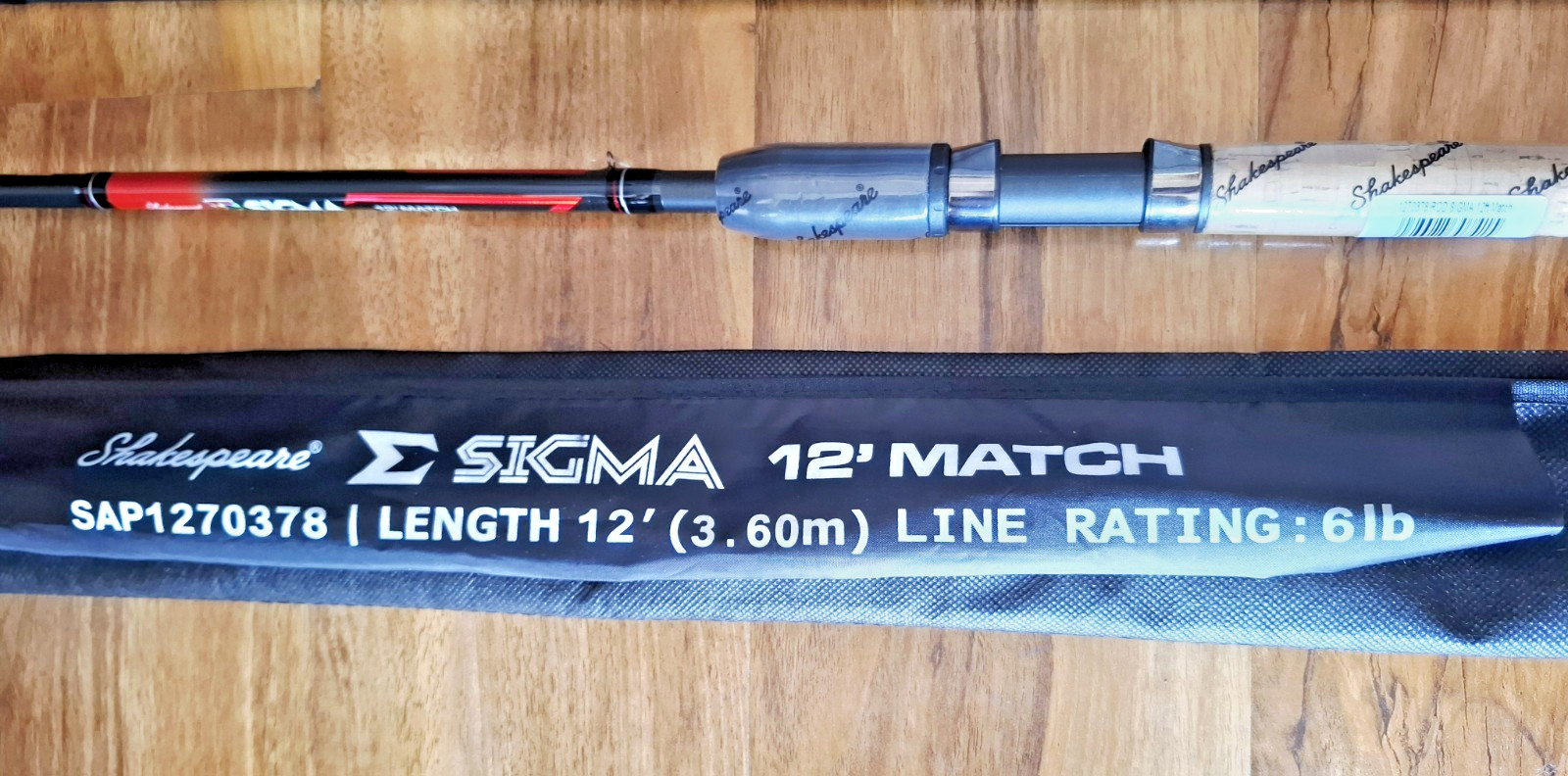 Shakespeare Match Fishing Rod 12ft Sigma 3 Piece Coarse River Lake Pond