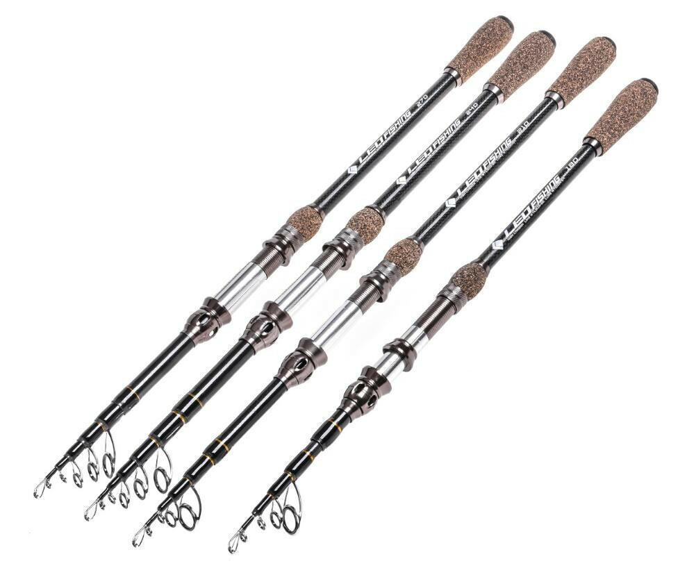 Portable Telescopic Rod Spinning Carbon Fishing Rods Casting Fishing Poles Trout