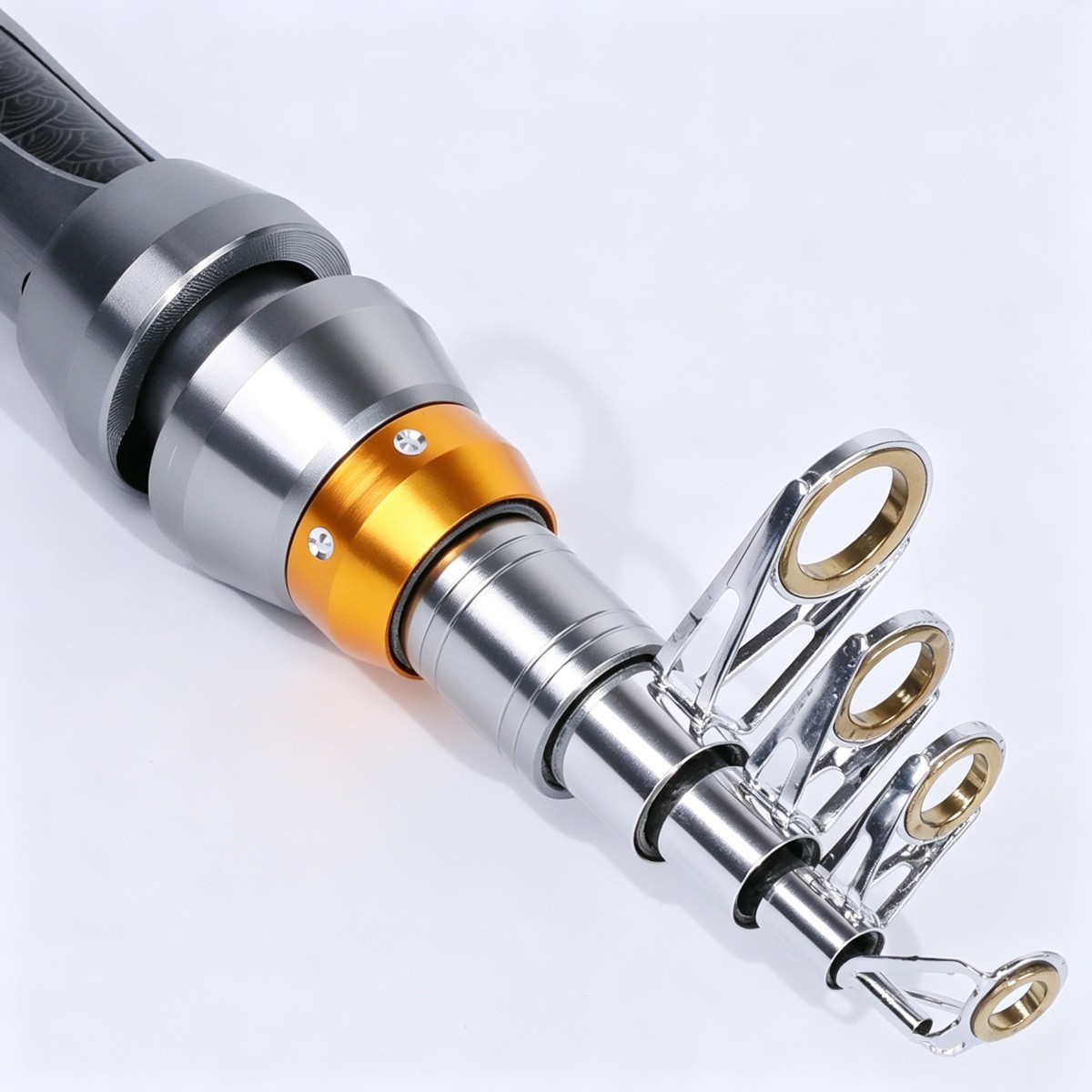 Pro Carbon Fiber Telescopic Fishing Rod Sea Saltwater Freshwater Spinning Pole