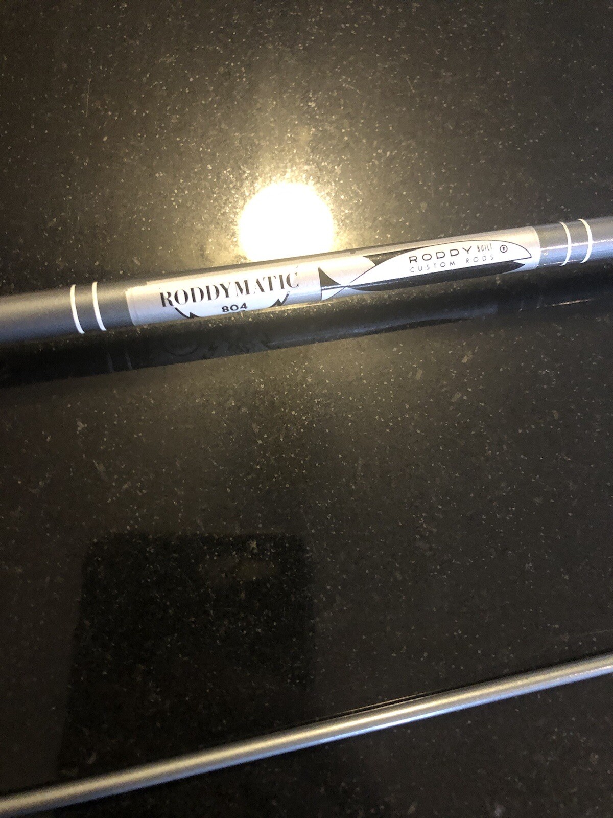 Fishing vintage Roddy Matic Model 804 6’6″ 2-piece glass fly rod Very Nice Con.