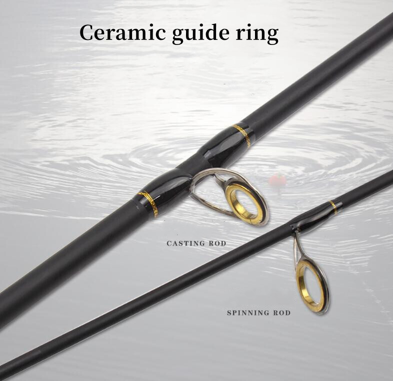 Carbon Fiber Rod Spinning Fishing Rods Casting Travel Rod M Power 2.1M Lure Pole