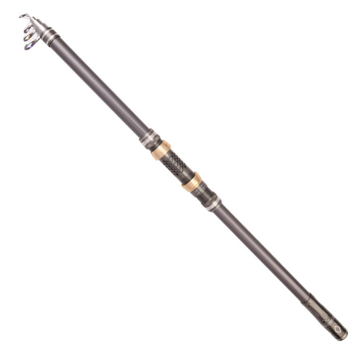 Rock Fishing Rod Carp Telescopic Rod Spinning Rod Carbon Fiber Pole 2.1M-3.6M