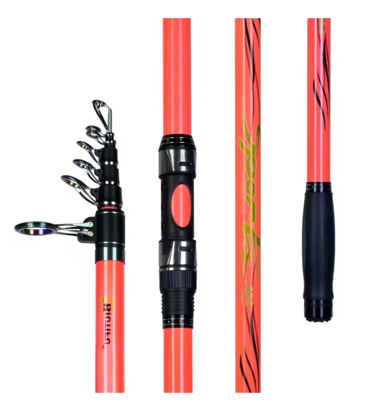 Telescopic Fishing Rod Sea Surf Pier Saltwater Freshwater Rods Various