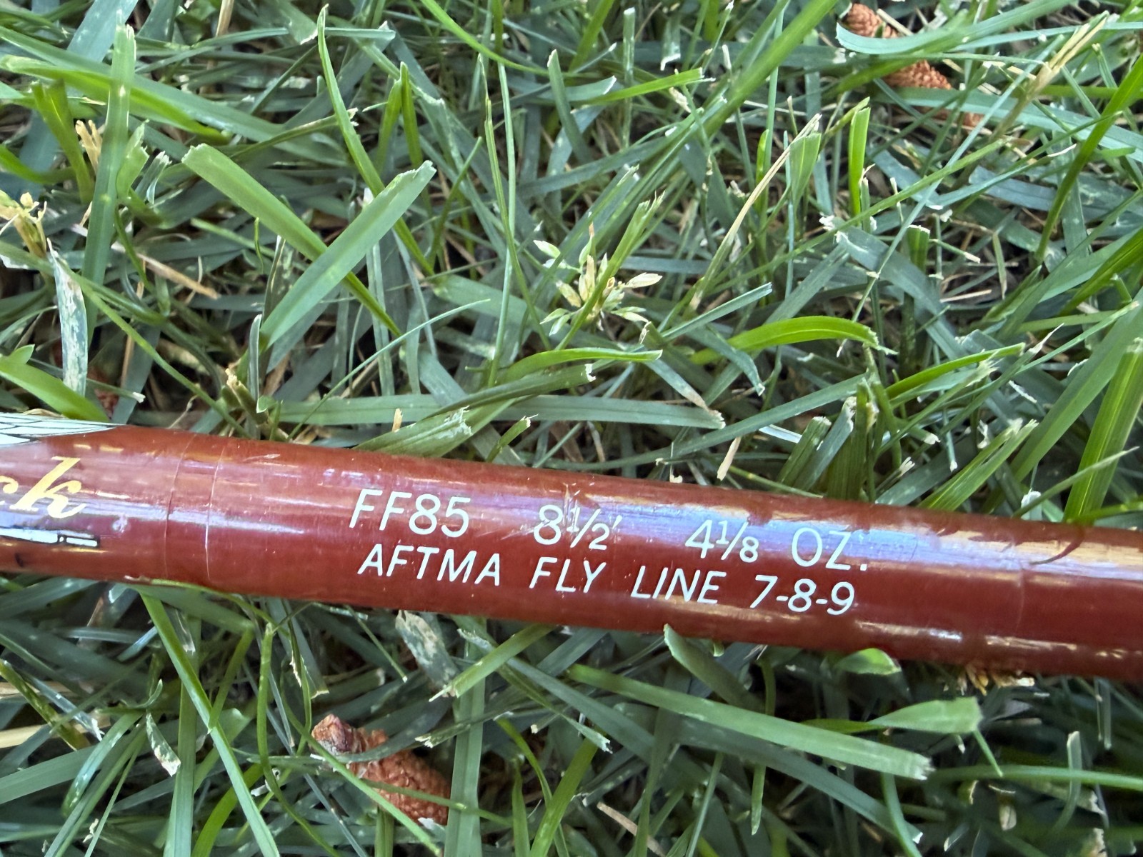 Vintage Fenwick FF85 Feralite Fiberglass Fly Rod broken tip