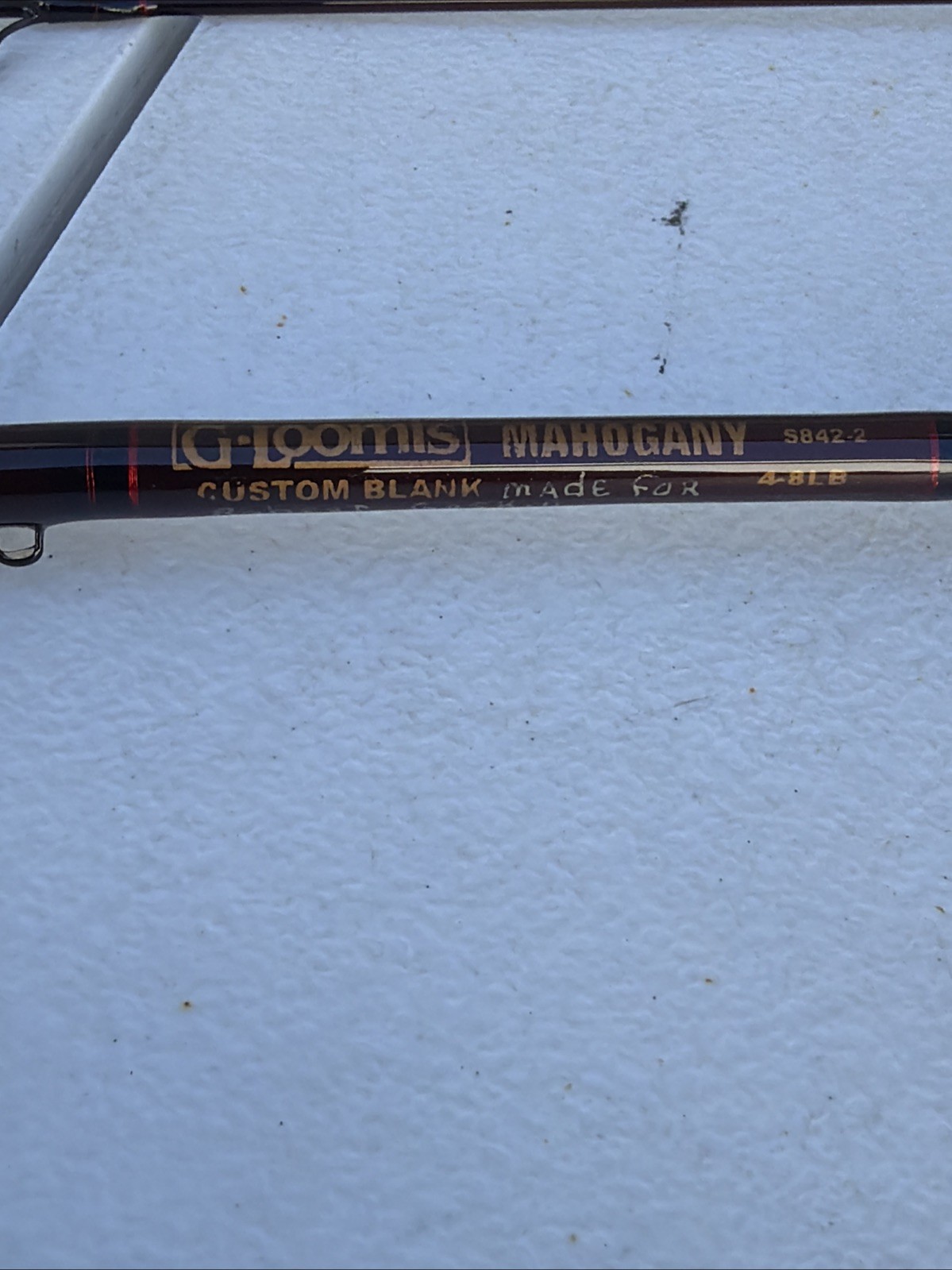 G Loomis Mahogany Custom Blank S842-2 Custom Made 4-8lb