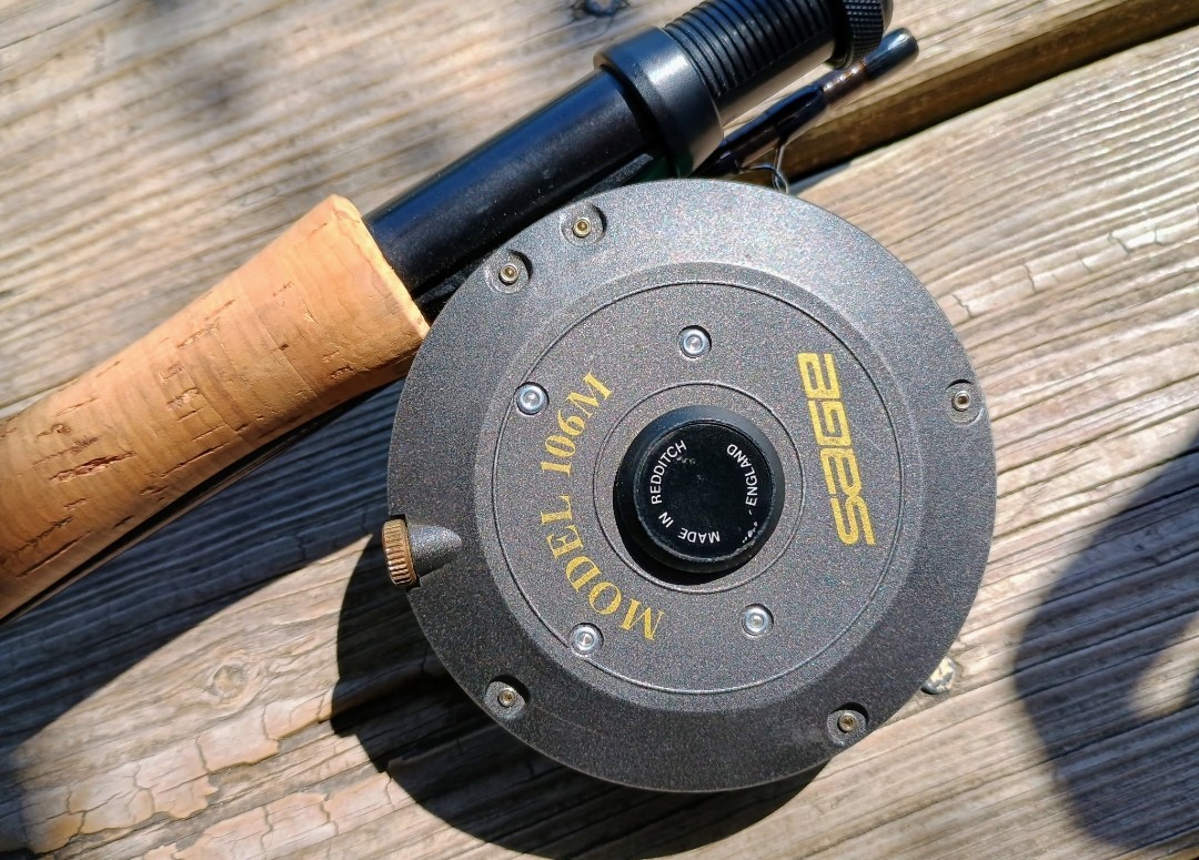 Sage 2 Piece Fly Rod With Extra Reel, Case And Fly Tying Accessories.