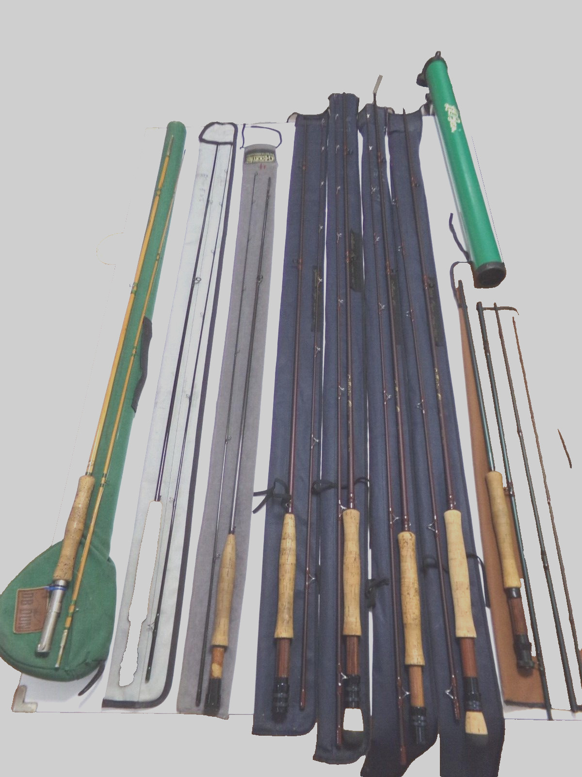 Vintage Varied Fly Rods: Gallatin Onyx Premiere; Montaque; L.L. Bean, and more.