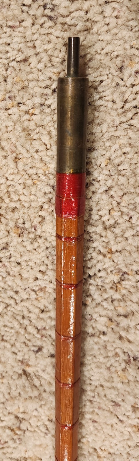 Vintage England Lee of Redditch & Pershone Bamboo Boat Surf Fishing Rod – 8′ 2″