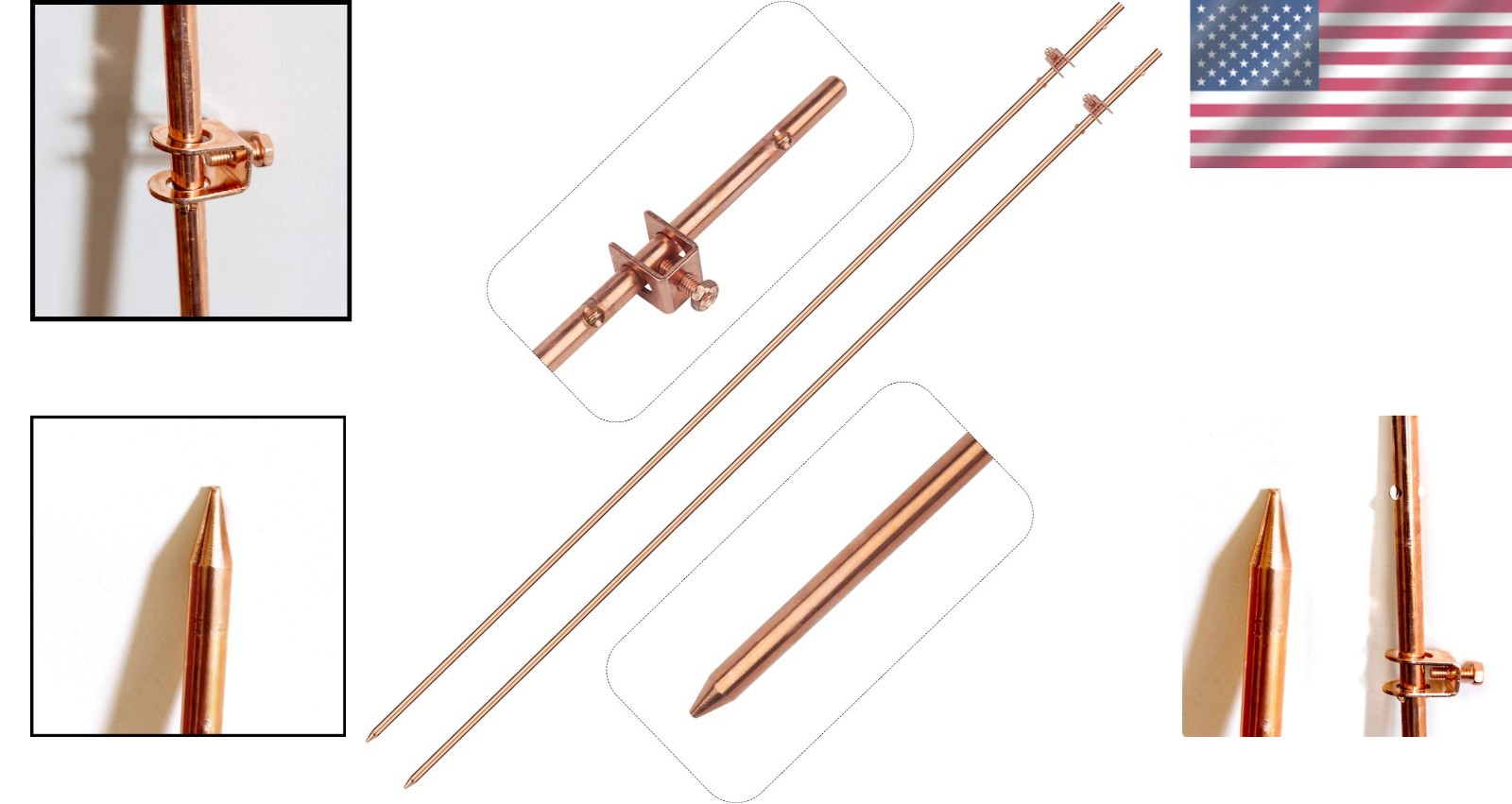 Lightning Dissipation Ground Rod