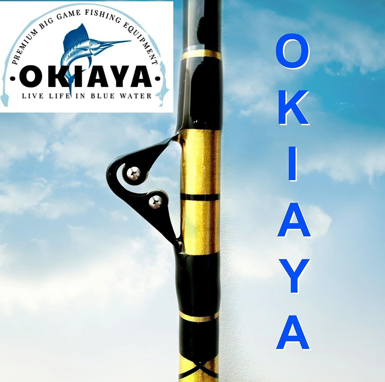 OKIAYA “The Terminator 80-130lb Bent Butt Saltwater Roller Rod 5’6”
