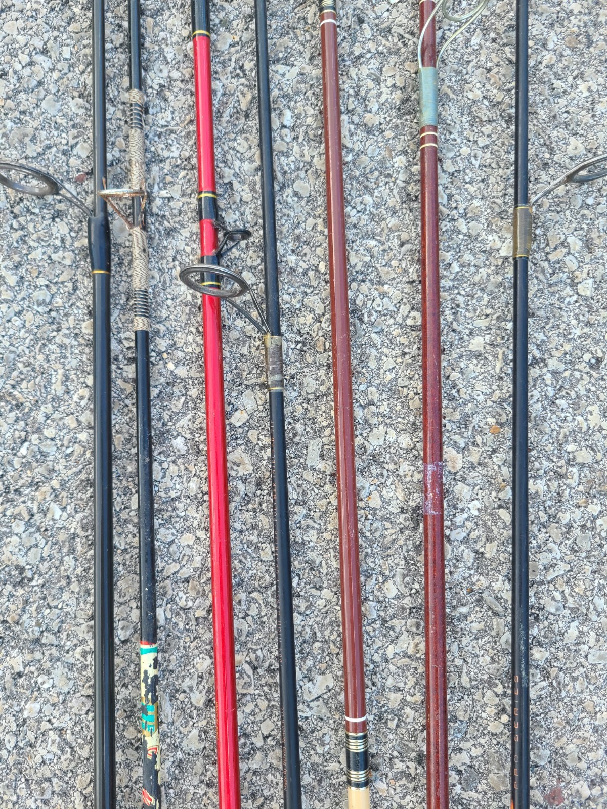 Vintage & Current Fishing Rods Mixed Lot Of 7 Poles