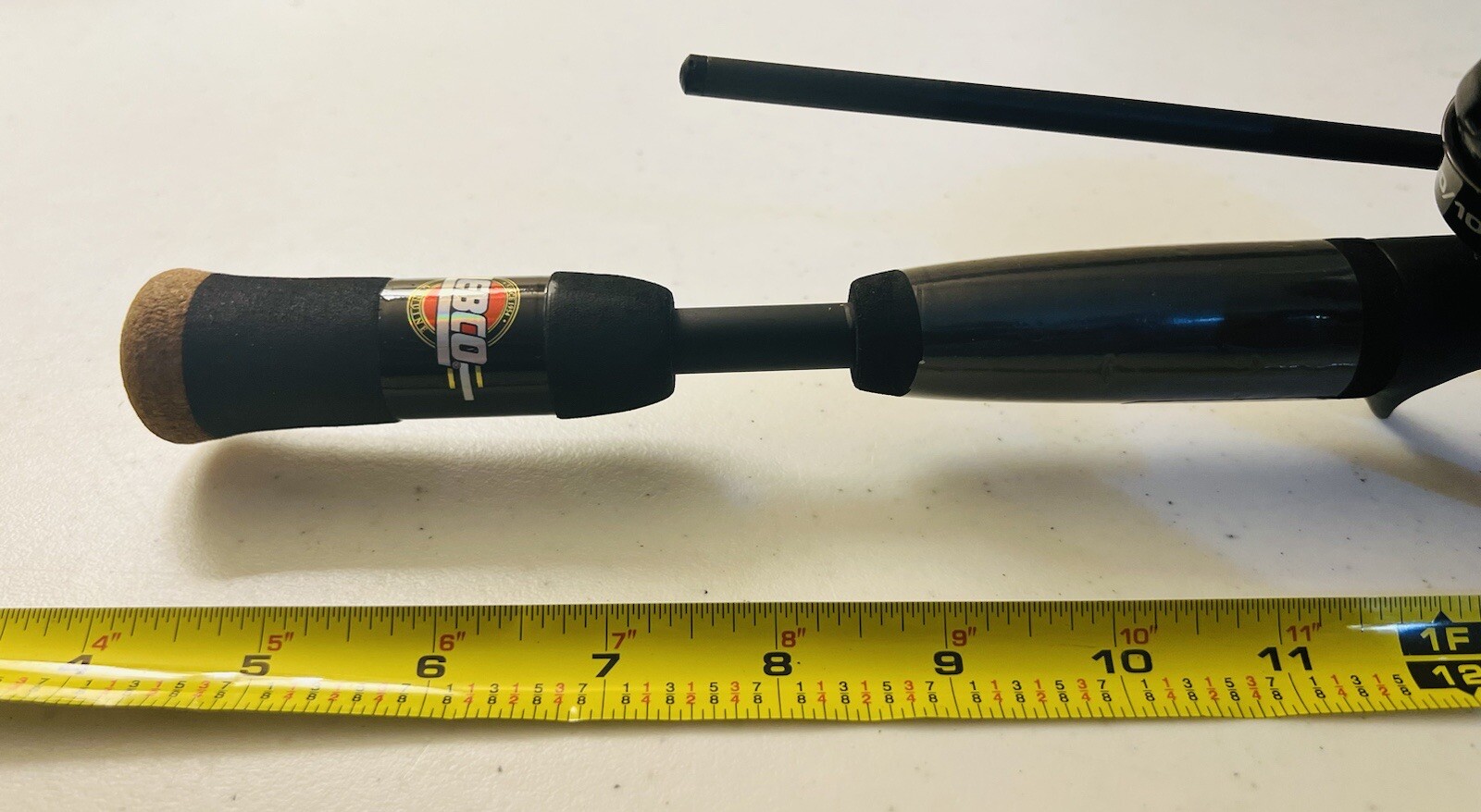 Vtg Zebco Pro Staff Spinning Fishing Rod & Spincast Combo 2 Piece Rod 6′ M