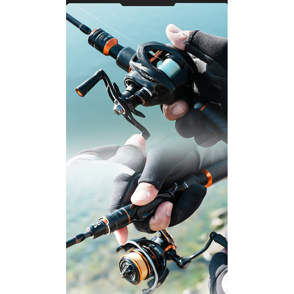 Carbon Fiber Rod Adjustable Length Fishing Rod Compact Storage Adventure Fishing