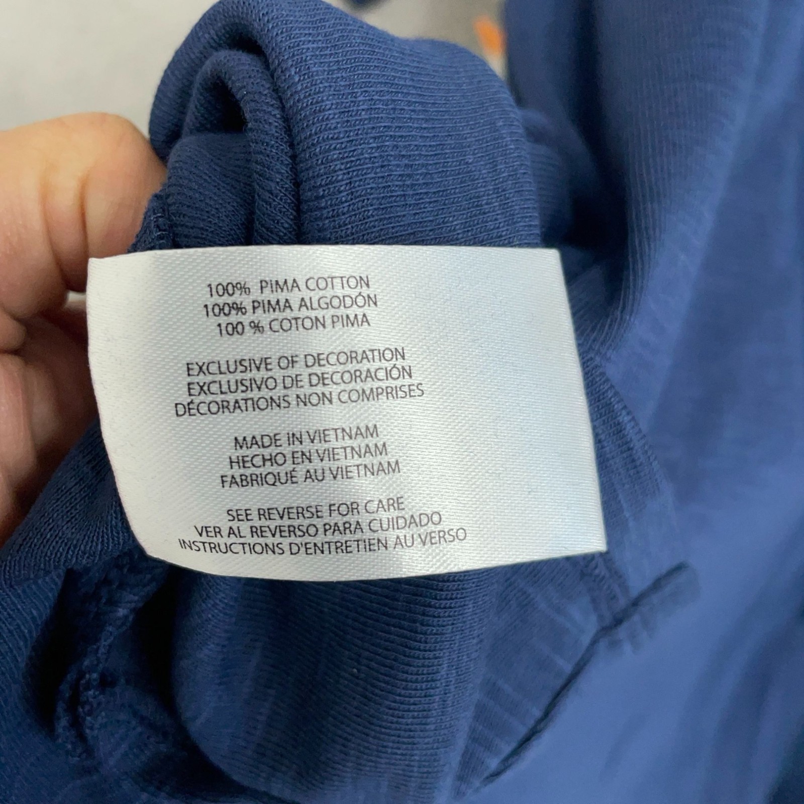 NWT Orvis Women’s XXL Navy Blue Pima Cotton Classic Fit Short T-Shirt P0608