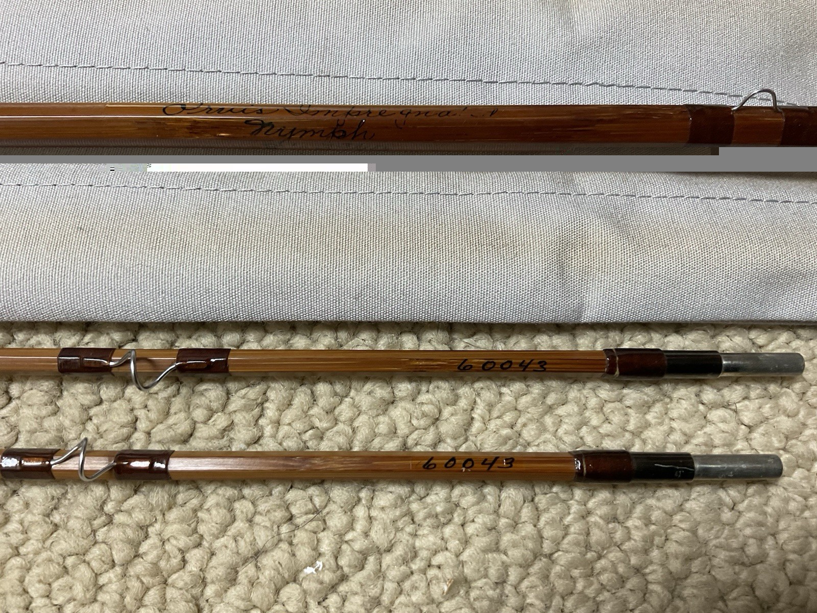 Stunning Vintage Orvis 8’ 4wt NYMPH BAMBOO Fly Rod Prev. Owned by Marty Keane