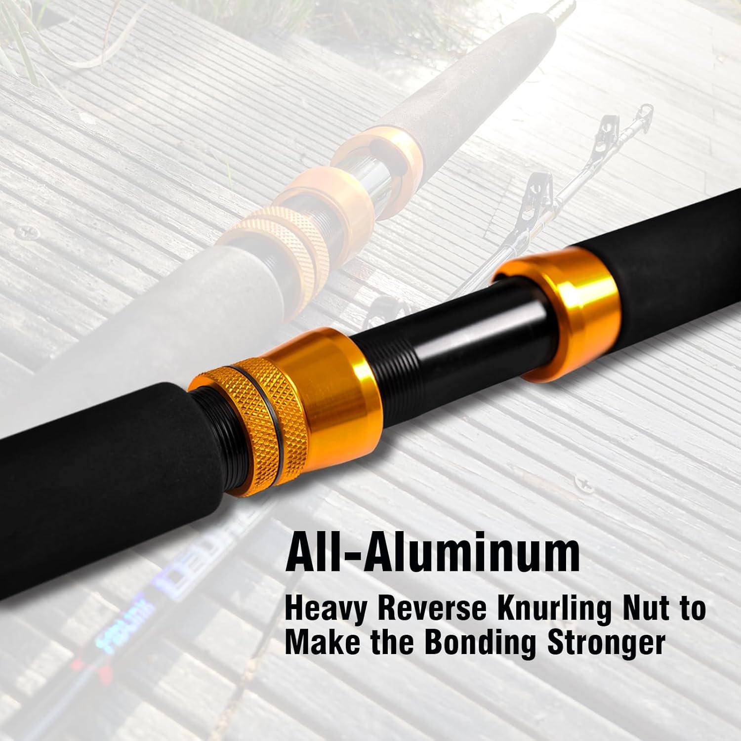 1-Piece/2-Piece Saltwater Offshore Heavy Trolling Rod Big Game Roller Rod Conven