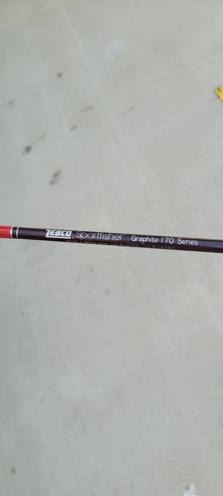 zebco sportfisher graphite 170 series 6′ Medium 6-12 Lbs freshwater fishing rod