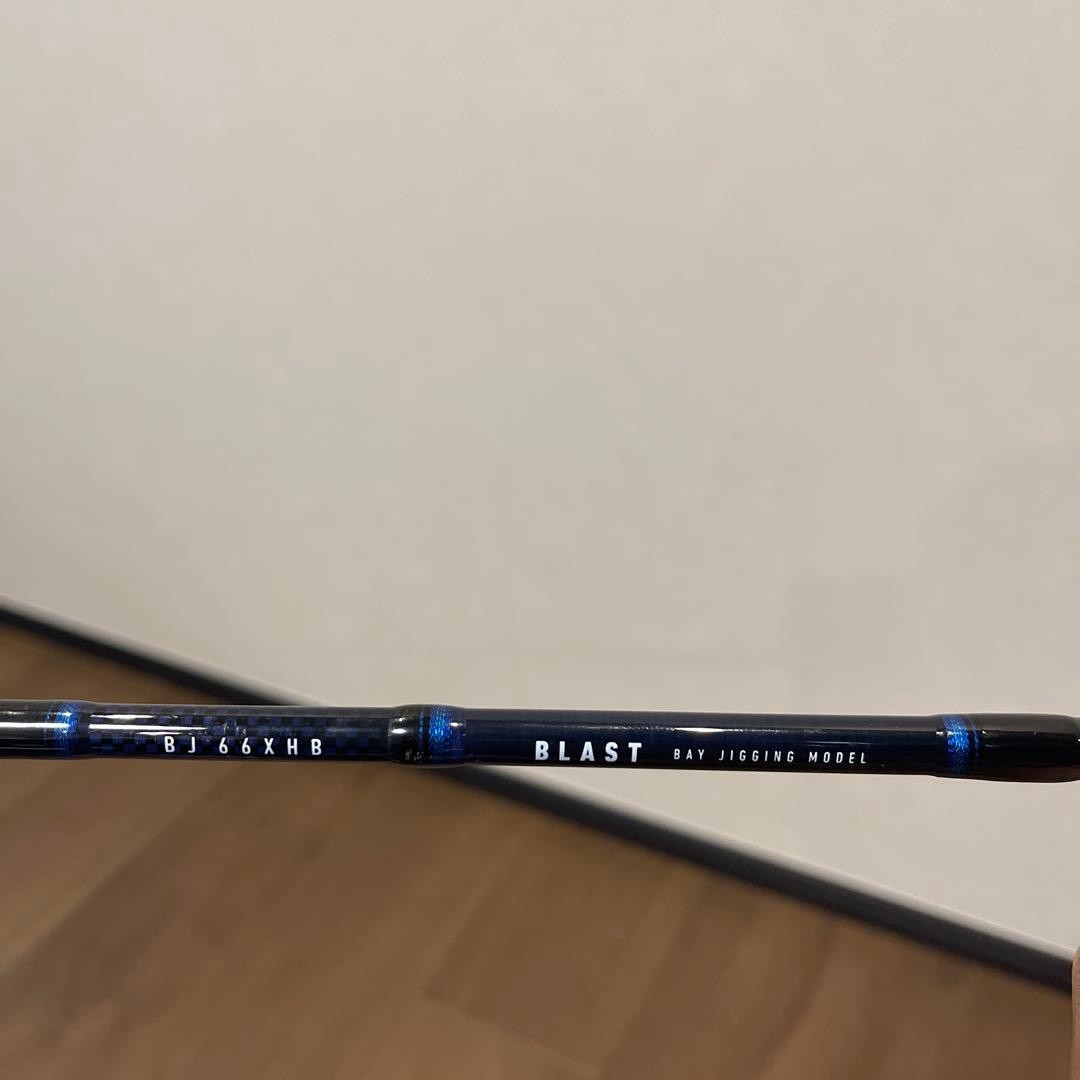 Black/Blue Jigging Rod EVA Grip Used 4x Guides