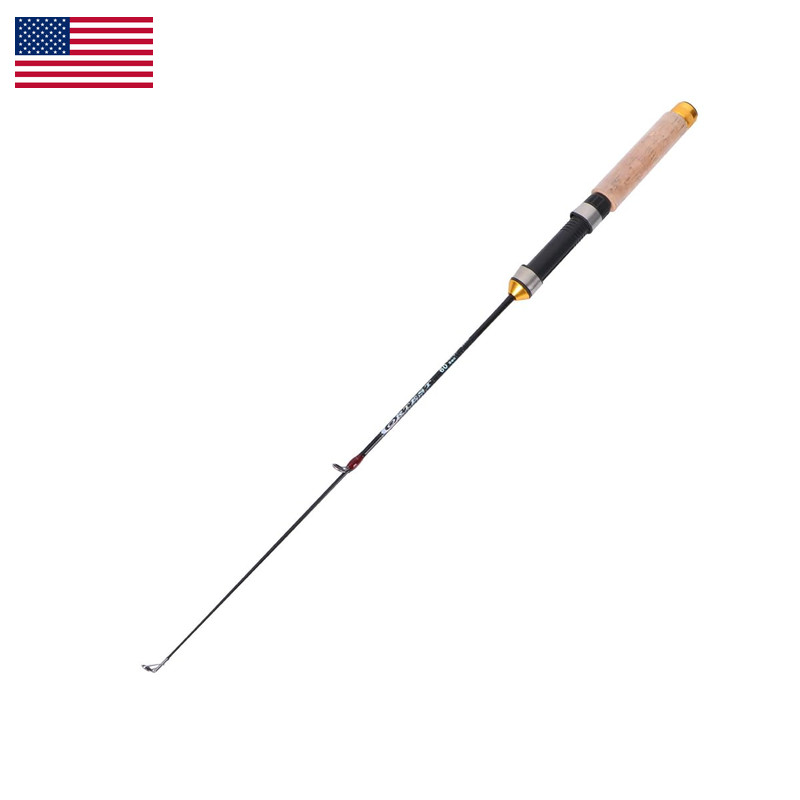 Toyandona Pocket Telescopic Fishing Rod 25.6 Inch Carbon Mini Ultra-Light Ice