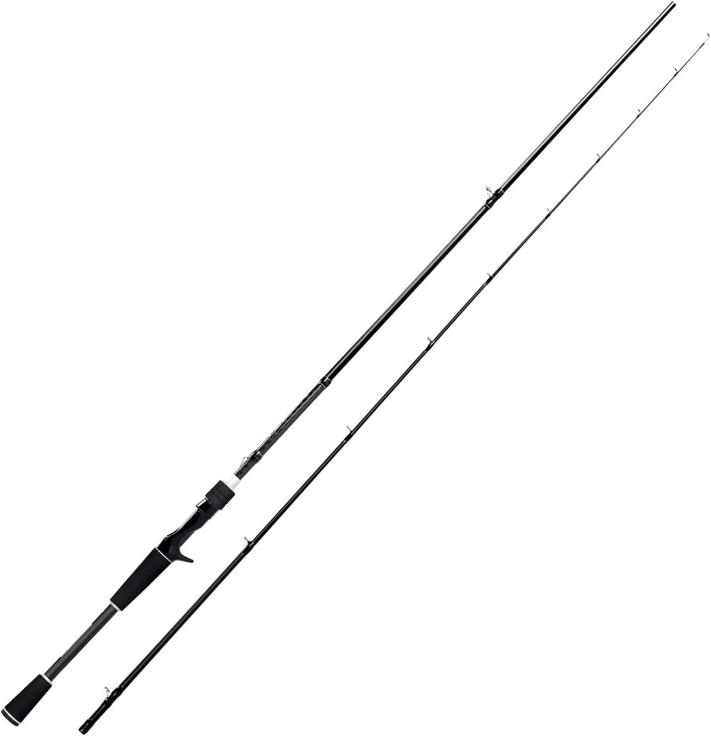 Graphite Casting Rod 7 Feet 6 Inches Durable Construction for Bass Trout Fishing