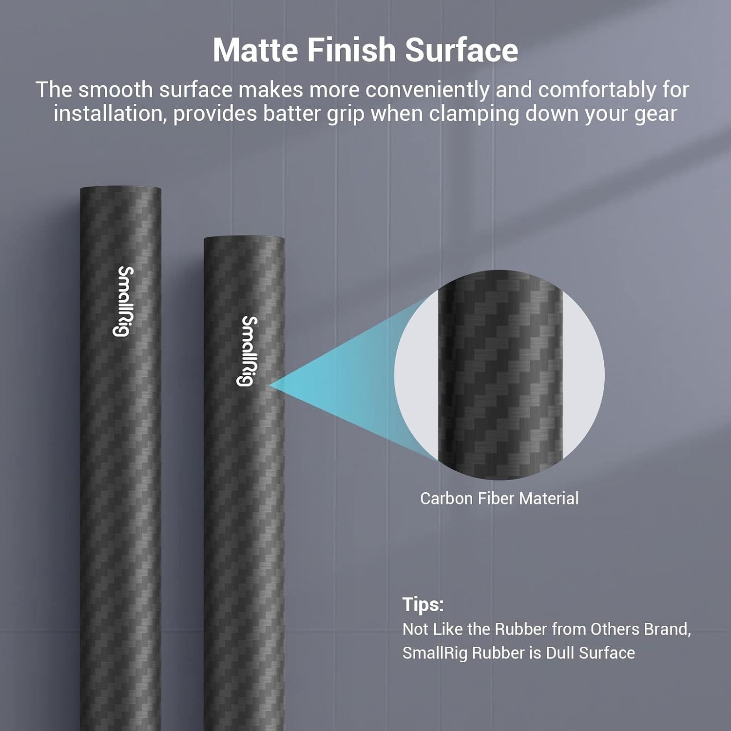 High Performance 15mm Carbon Fiber Rods – 6 Inches, Ideal for Cameras – 2 Pack