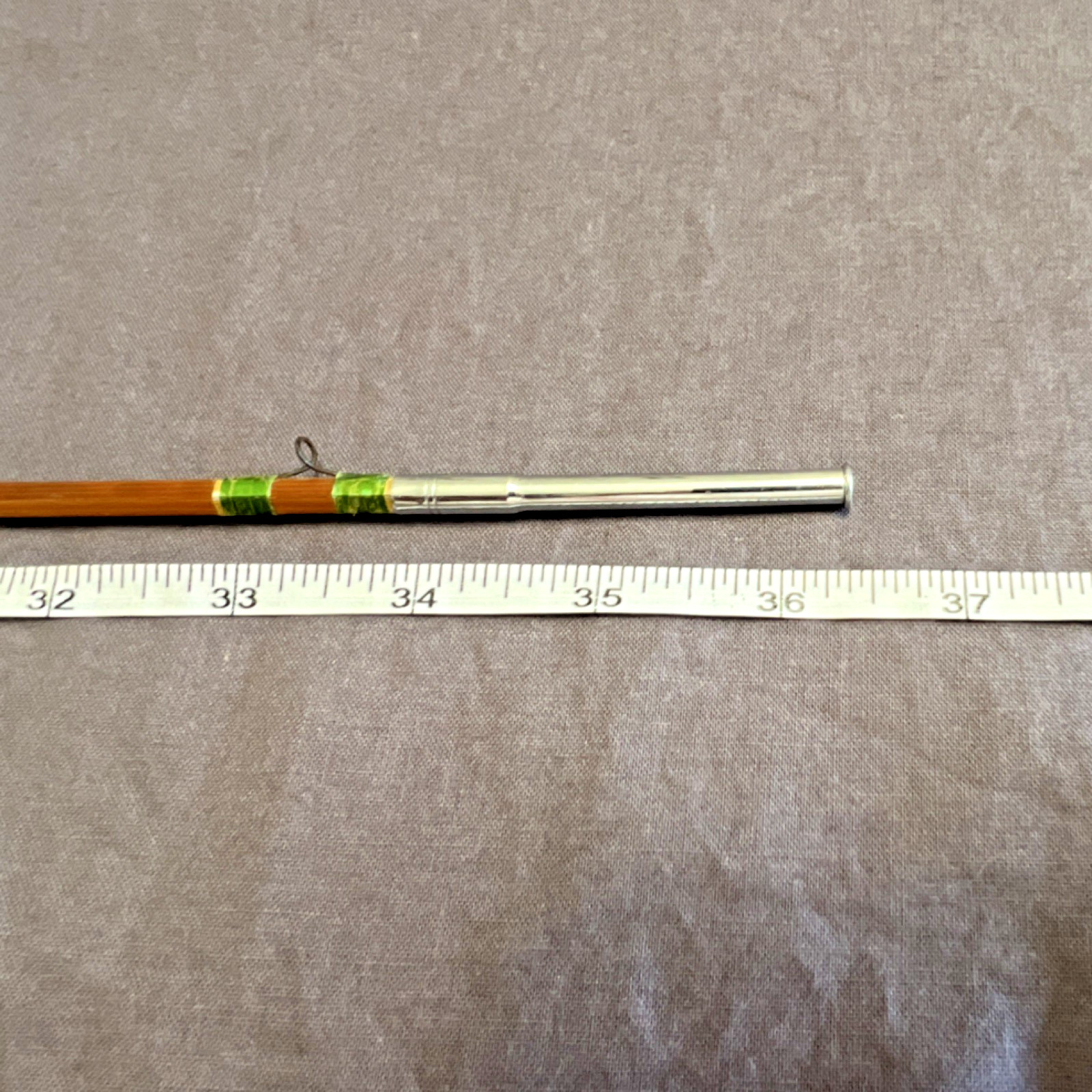 Montague Rapidan Bamboo 9ft 3pc Spinning Rod Cork Handle Moderate Med Vintage