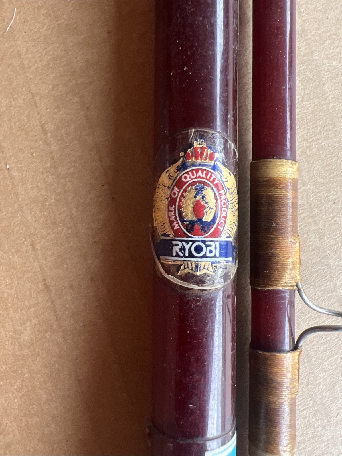 Ryobi Fly Rod Polyester Resin 8’ 1/2 . Made In Japan Vintage