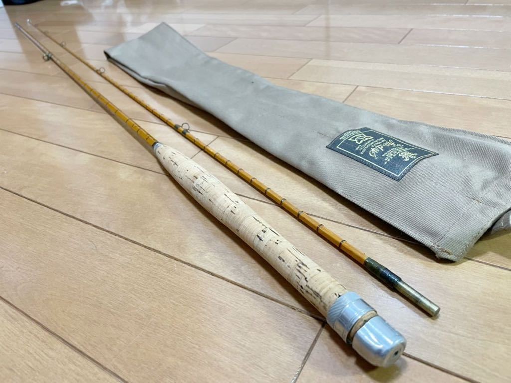 rare old 1959 Hardy Palakona Bamboo CC ge France 8ft in Bamboo Fly Fishing Rod