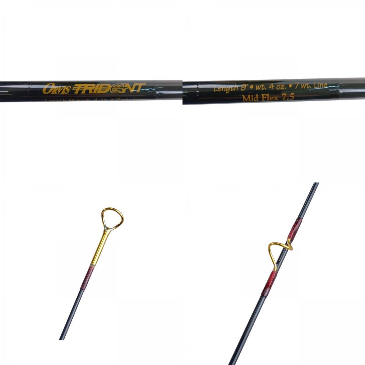 ORVIS Trident TL Mid Flex 7.5 Fly Fishing Rod 9′ Length 4ozg Lure Weight with Ro