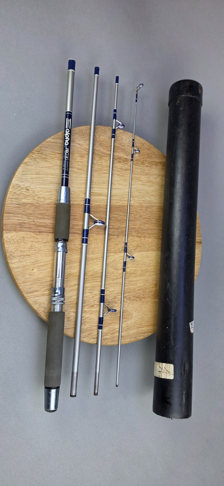 Shakespeare Alpha PRC310 7′ Medium Moderate 4pc Graphite Spinning Rod+Case