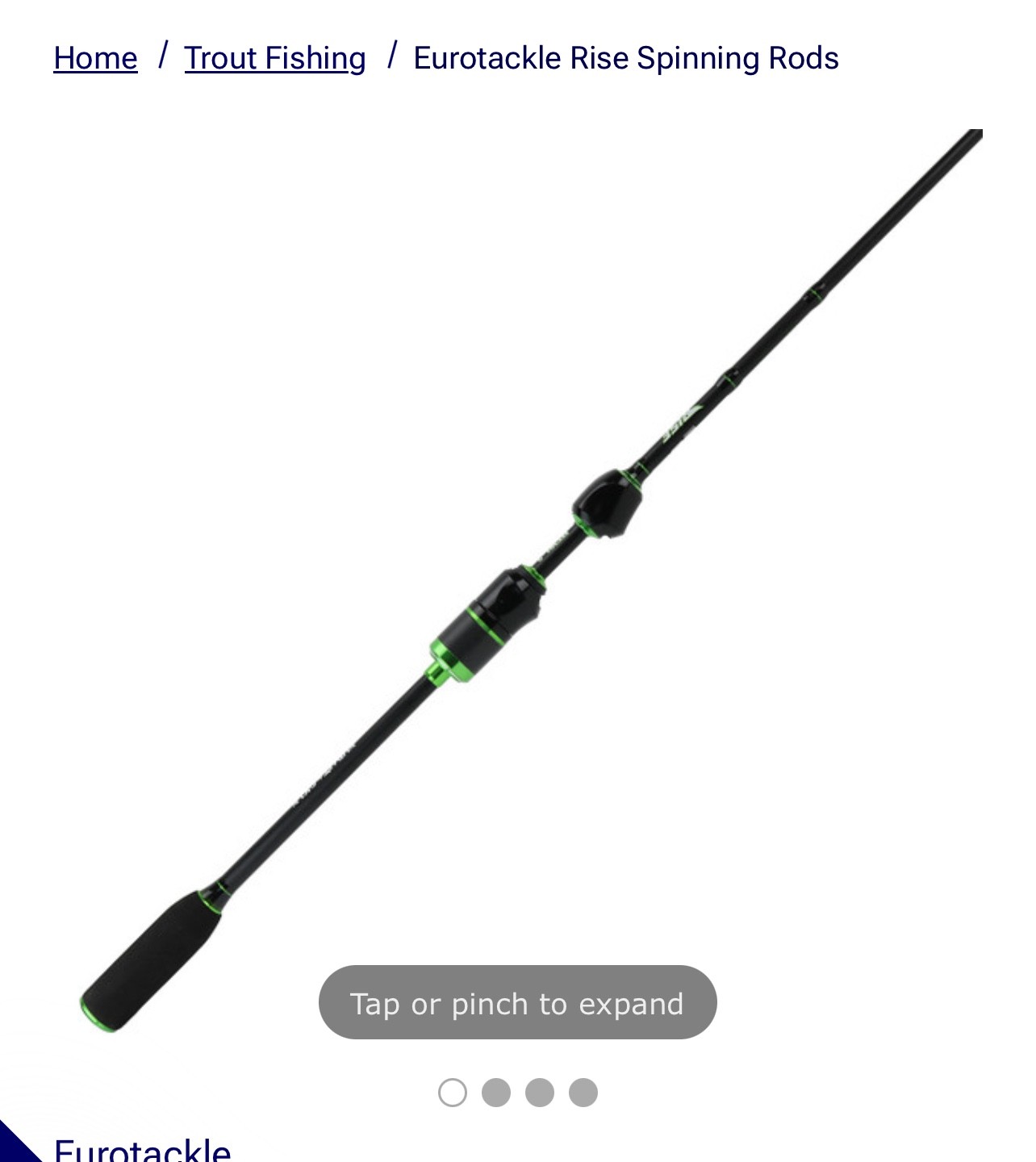 euro tackle rise ultra light fishing