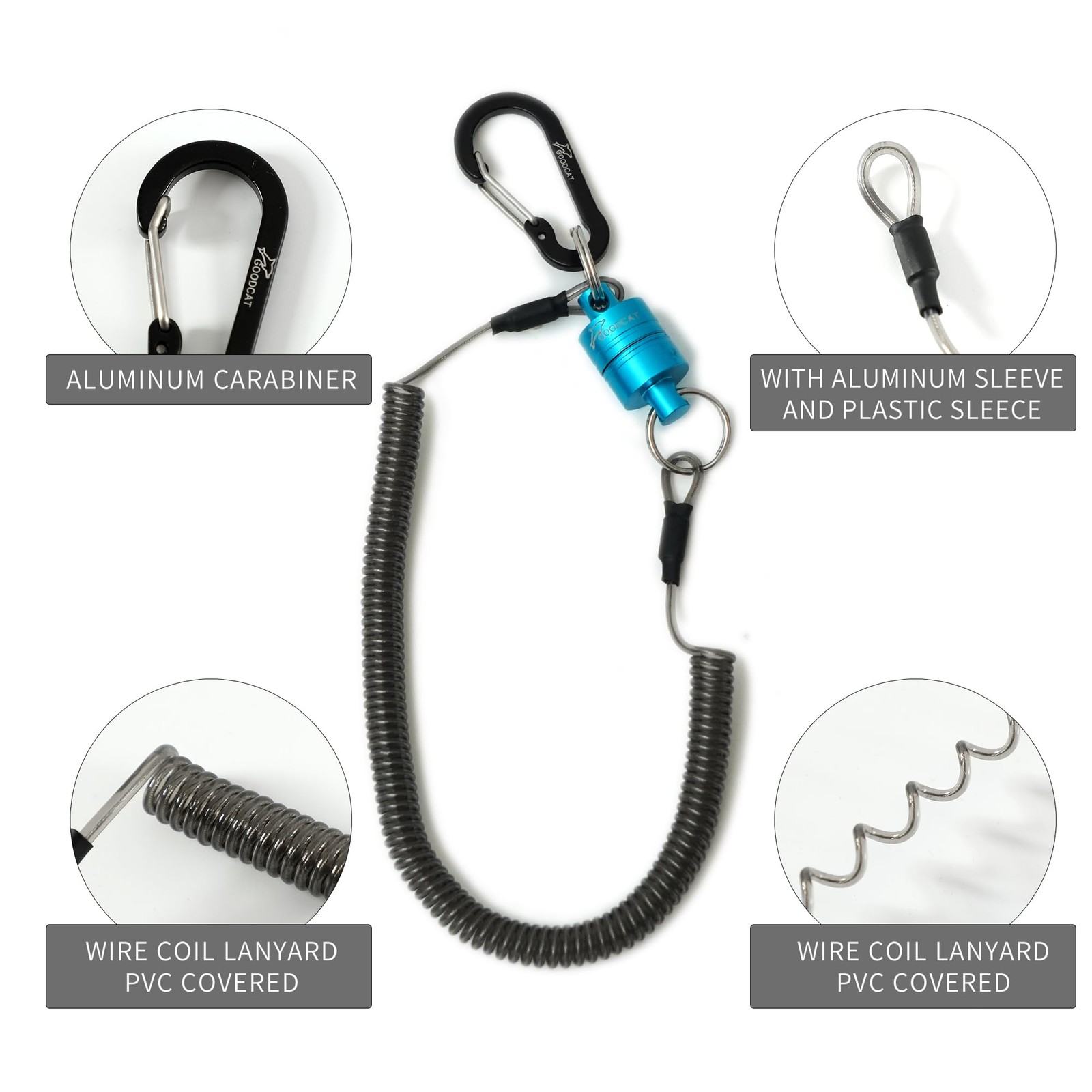 GOODCAT Strongest Magnetic Net Release Magnetic Keychain Fly Fishing Net