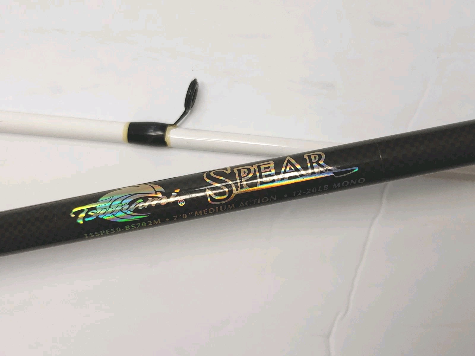 Tsunami Spear 7′ Medium 2Pc Fishing Spinning Rod Model TSSPE50-SS702M CLEAN