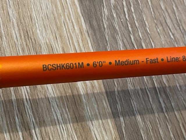 Berkley Lightning Rod Shock BCSHK601M 6′ 1 Pc Med Fast 8-17 ib Line Casting Rod