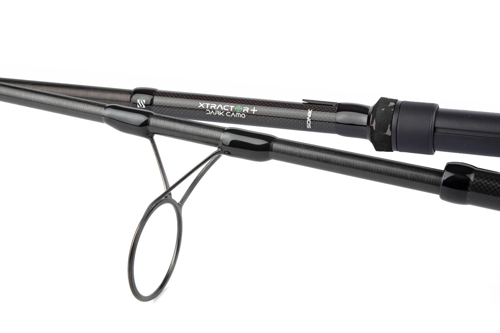 NEW 2025 Sonik Xtractor+ DARK CAMO Carp Rods – All Sizes – (AC0161 – AC0165)