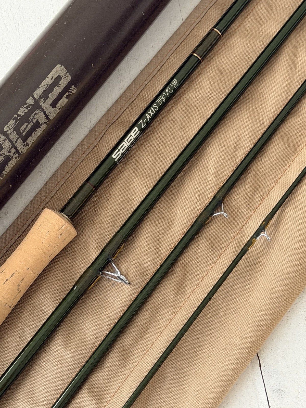 **BEAUTIFUL** 🔥 SAGE Z-AXIS Switch/Spey 7wt 11’ft~4pc FlyRod!! ~LEGENDARY~ 🔥