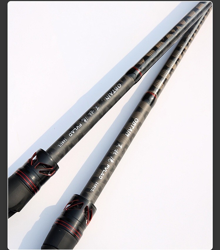 1.68M/5.51FT Fishing Rod Portable Fishing Pole Carbon Fiber Spinning/Casting Rod