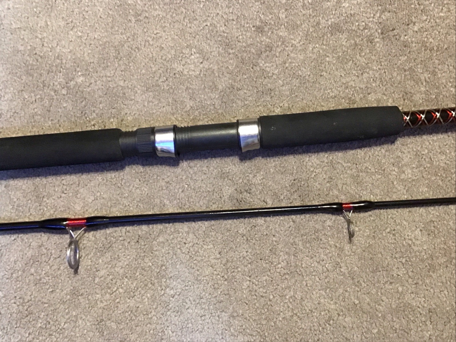 Shakespeare Ugly Stick 2pc 7’ Big Water Series 10/25lb Spinning Rod Lot S1