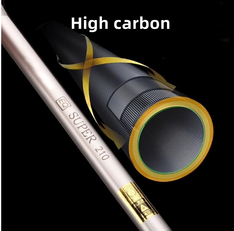 1.8M 2.1M Fishing Rods Travel 4 Section Carbon Fiber Spinning/Casting Lure Poles